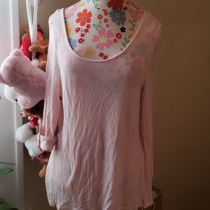 Pink & white shirt